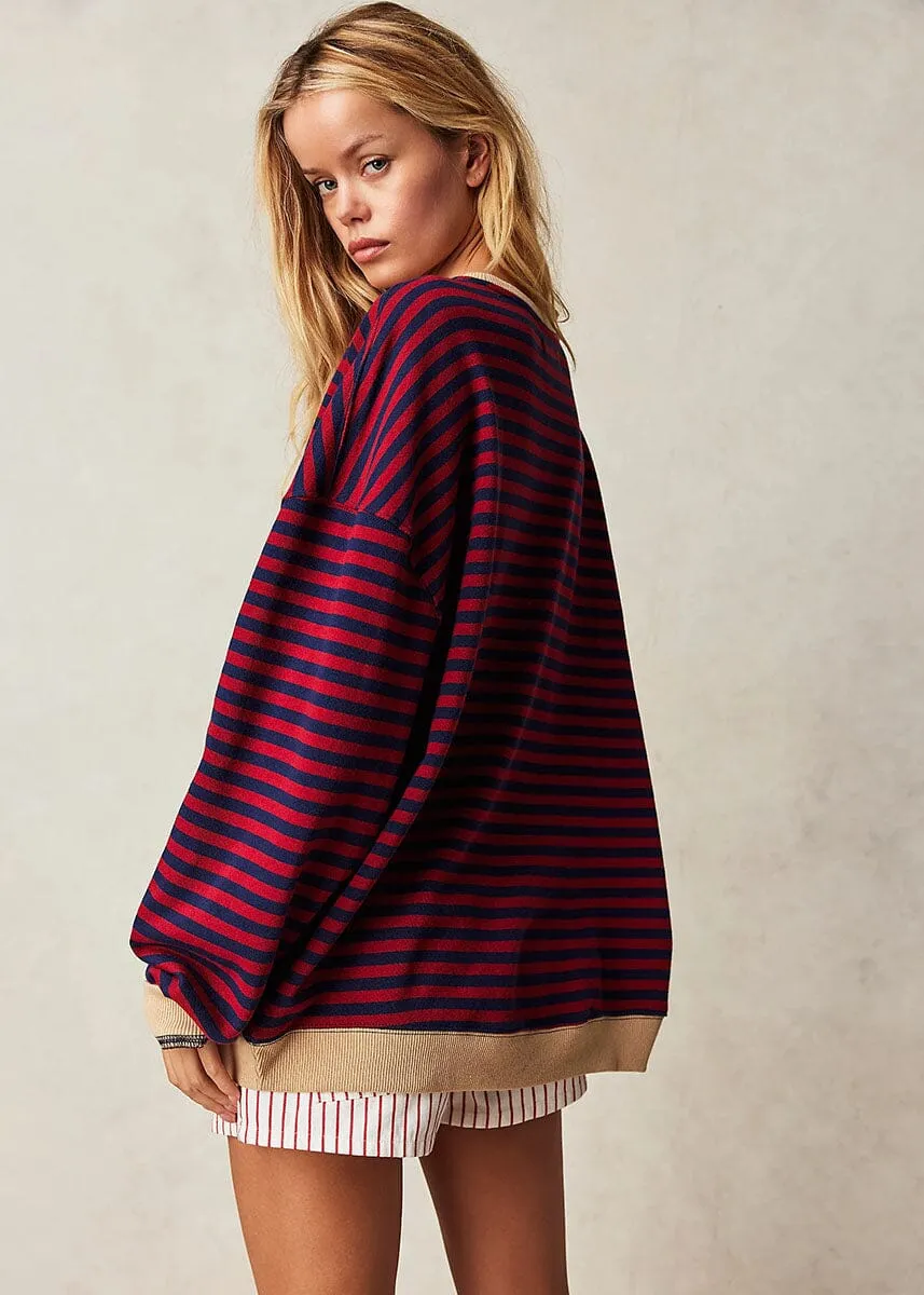 Layering Piece Classic Striped Crew - Nautical Combo