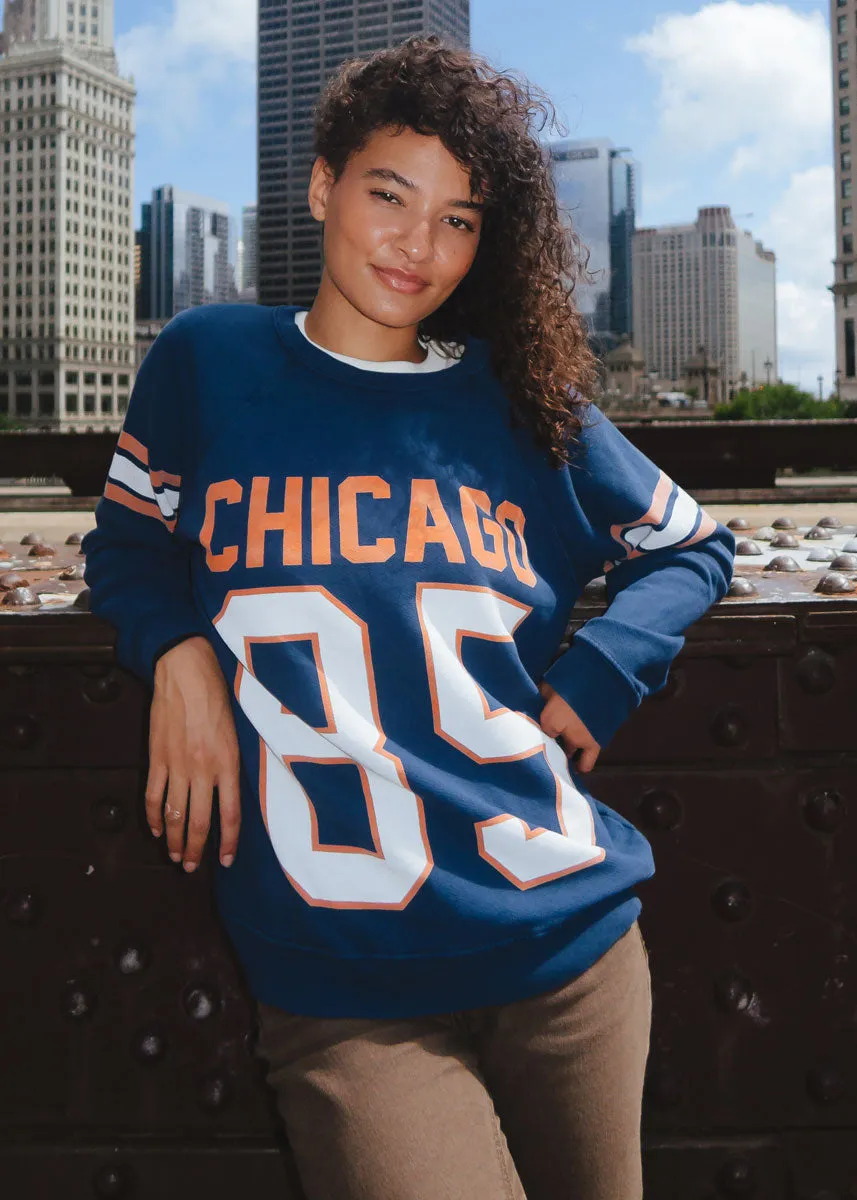 Cozy Design Fit Cozy Everyday Chicago 85 Classic Crew Sweatshirt - Navy