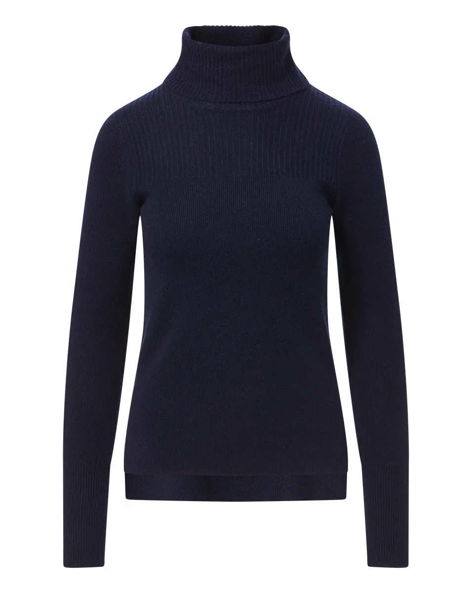 Chilly Knit Sophisticated Comfort Jurnee Cashmere Turtleneck