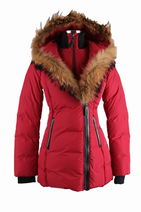 Insulated Lining Adali Fur Trim Down Puffer Jacket