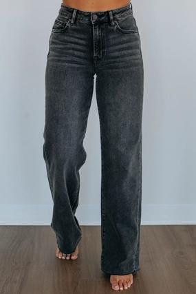 Resilient material Earthy Soft Logan Hidden Jeans - Vintage Black