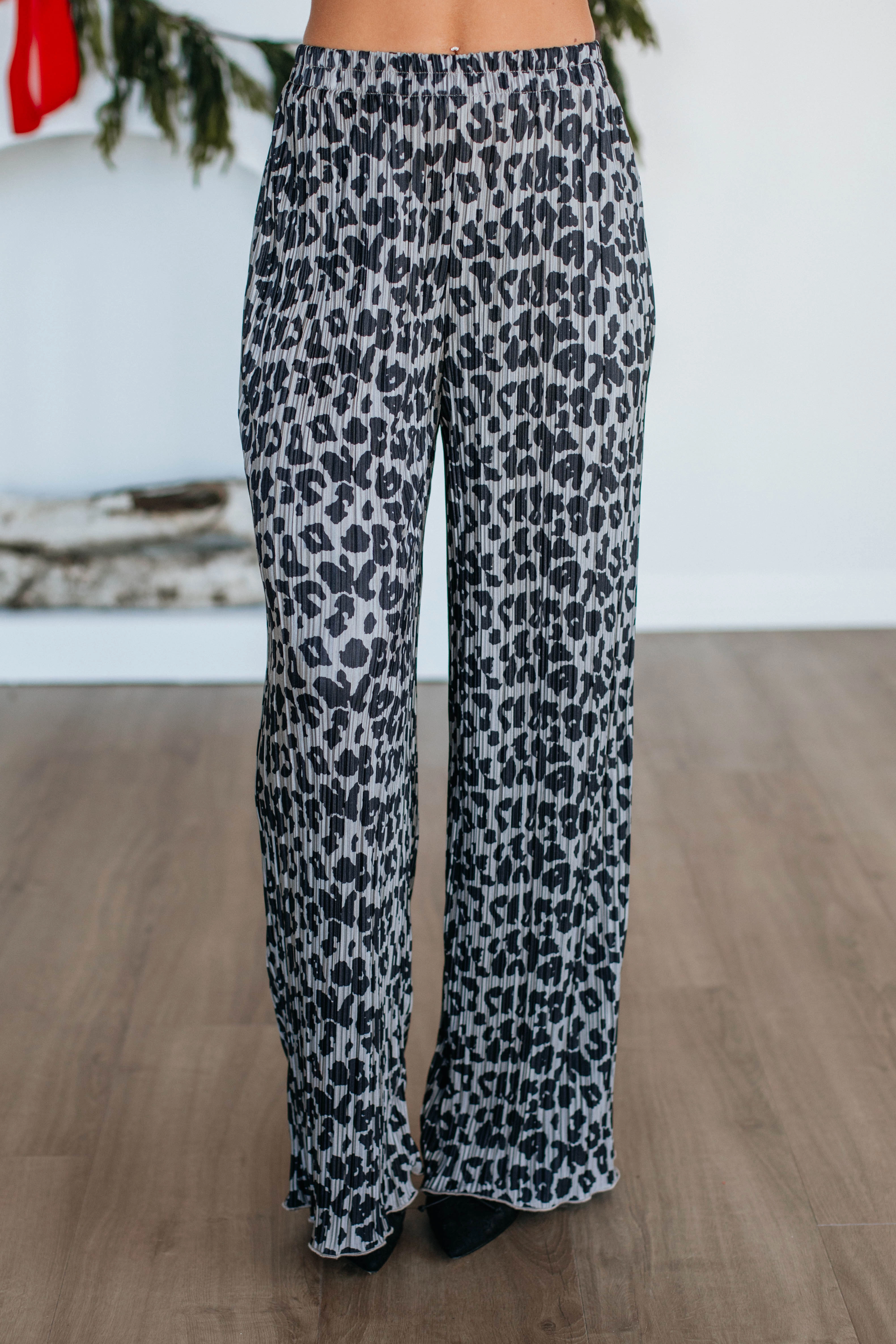 Francesca Leopard Pants Convertible legs
