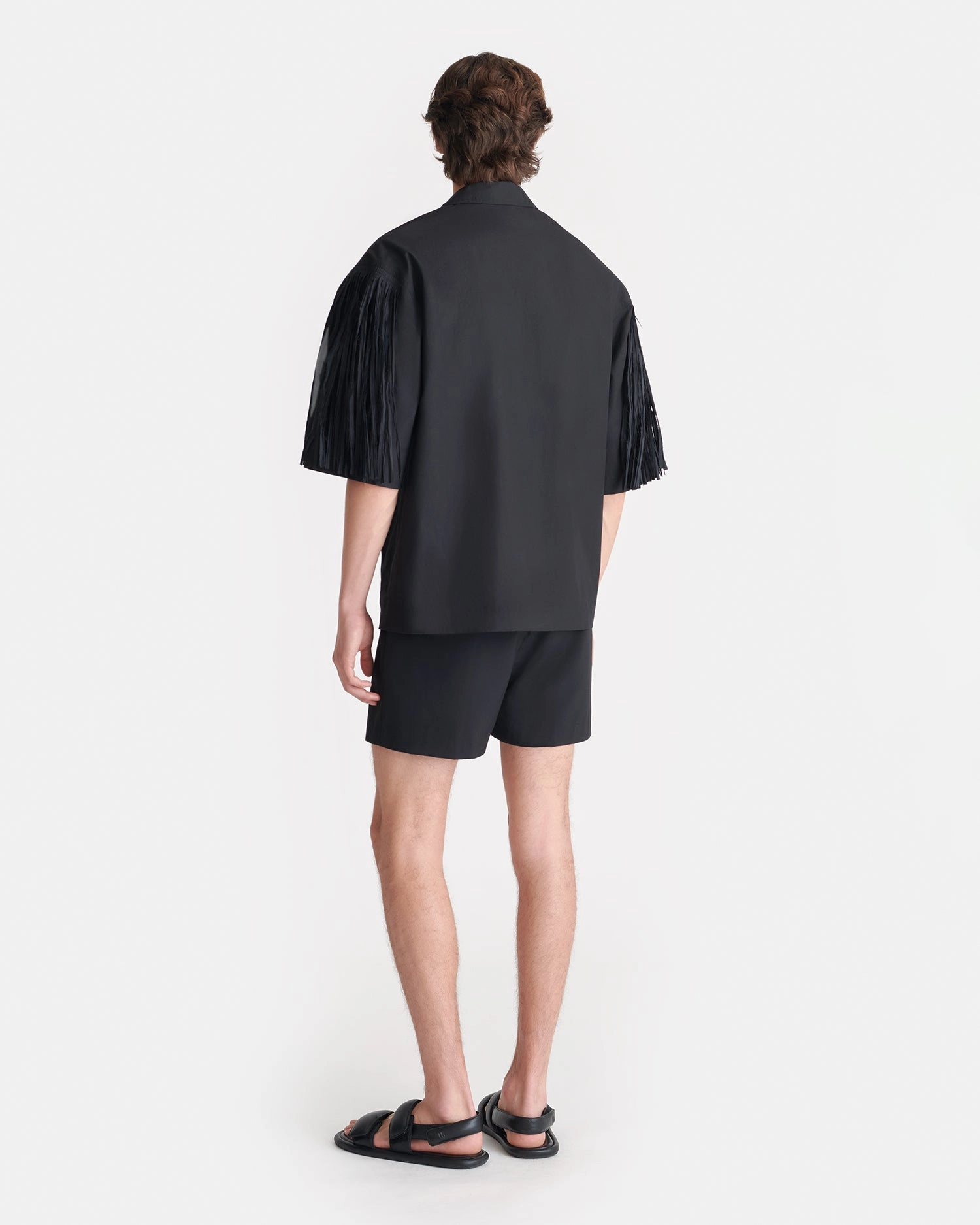 Travel Friendly Winter Retreat Ilian - Tech Poplin Shirt - Black