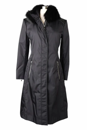 Fur Collar Padded Coat All Season Performance Weave