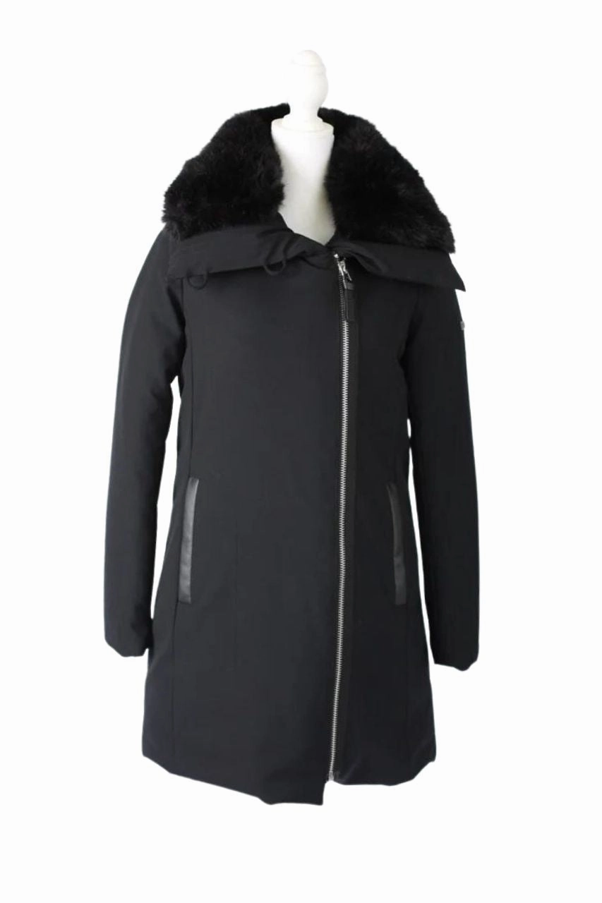 Fur Collar Puffer Coat Warm Layer Option