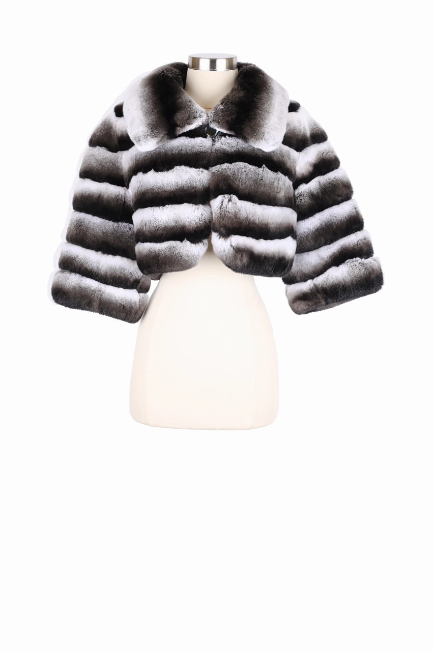 Easy Wear SiliconeGrip Fur Cropped Jacket
