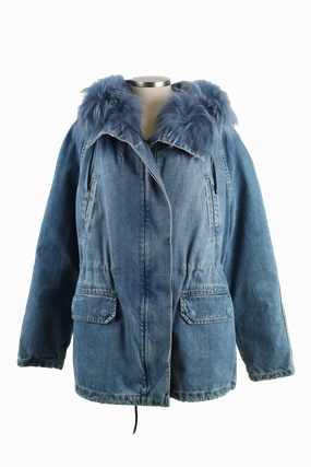 Fur Lined Denim Jacket Active Daily Wear