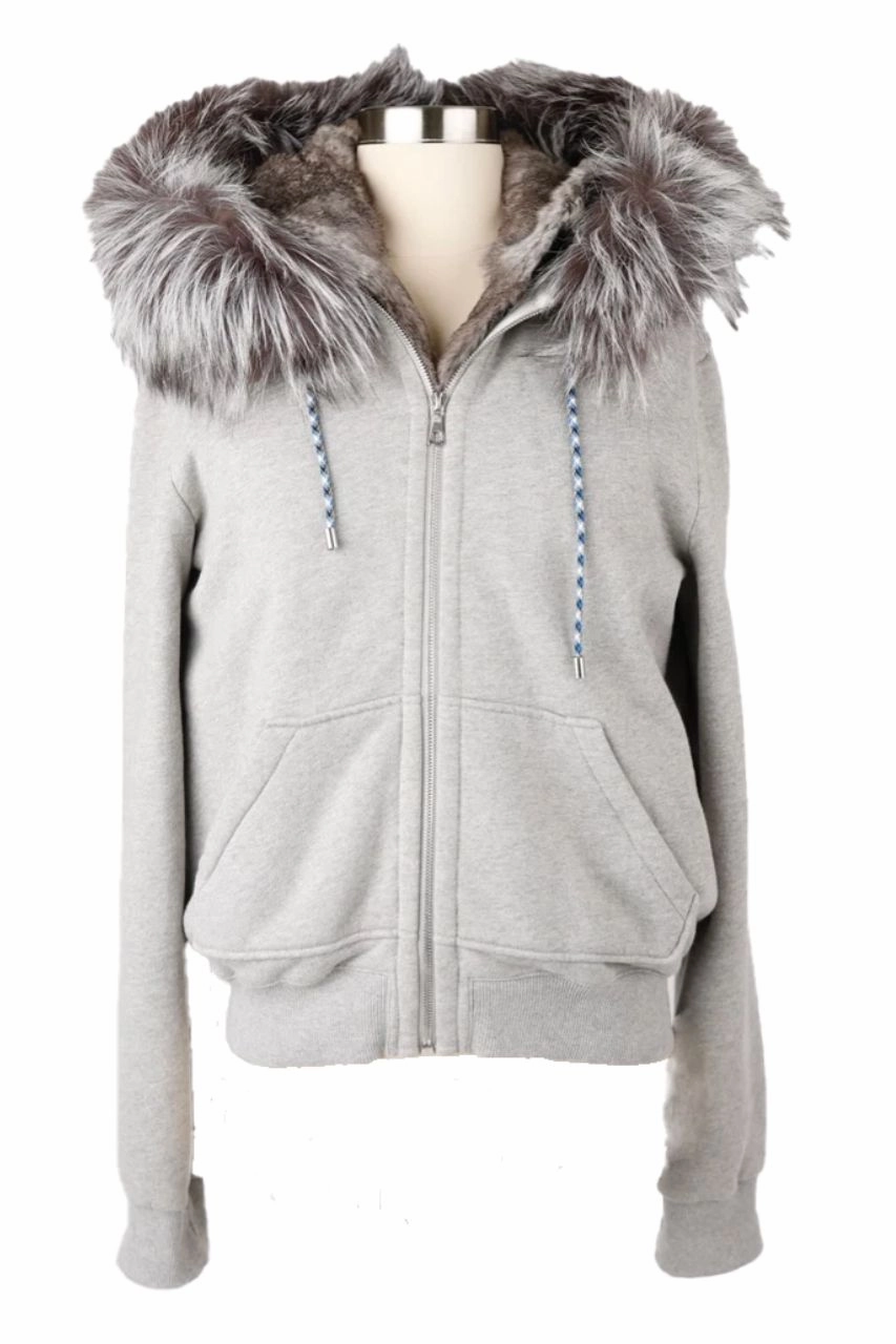 Fur Lined Hoodie Coat Hypoallergenic fabric