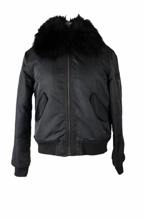 Double Layered Hood High End Look Fur Lined Jacket