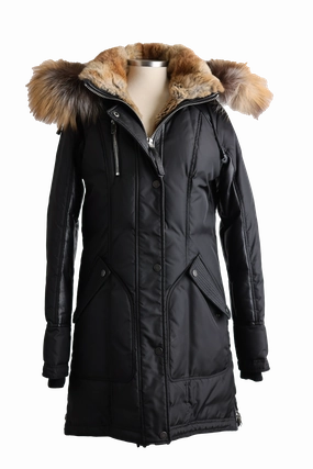 DoubleLayeredCuffs Fur Lined Parka