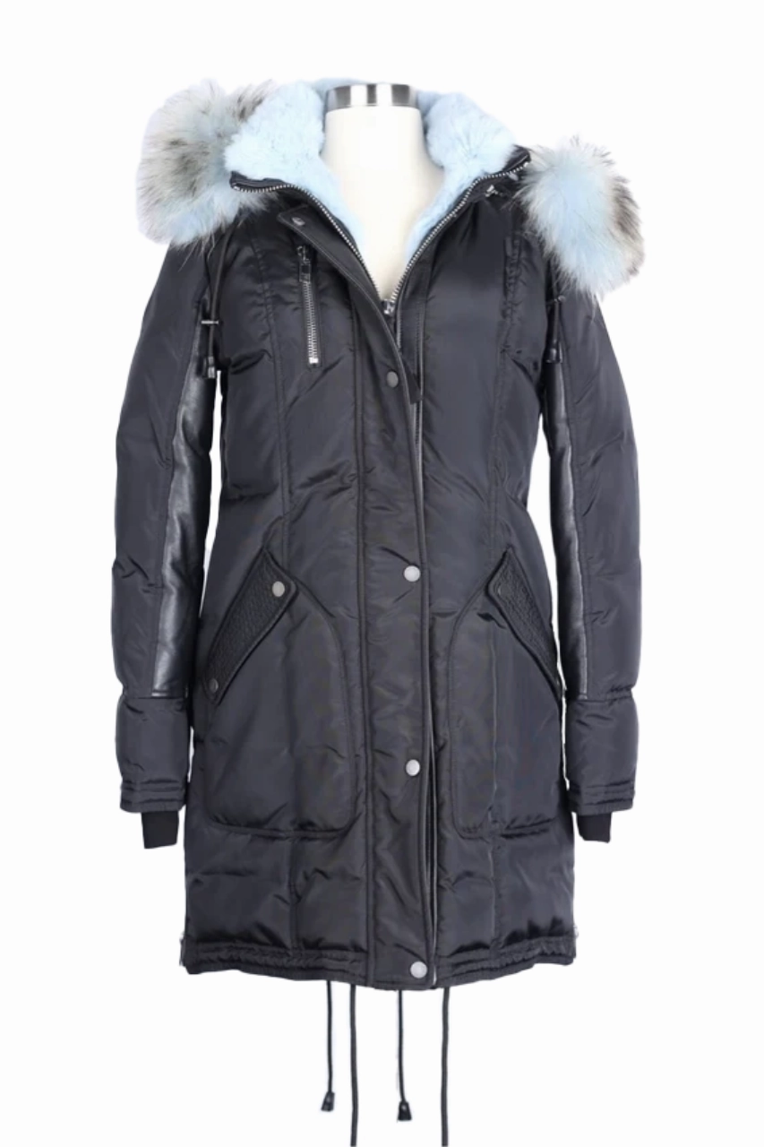 Fur Lined Parka Soft Touch Lining Street Comfort