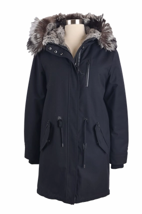 Fur Lined Parka Minimal Detail