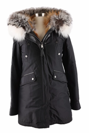 Fur Lined Parka Cheap Nice Collapsible Packable Design