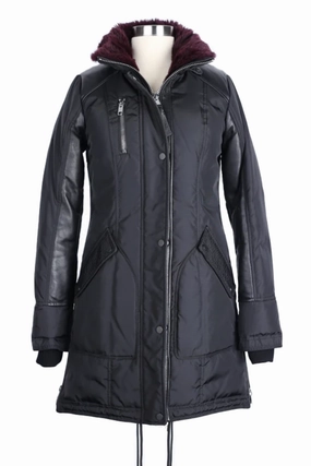 Adjustable Fit Design Water Repellent Finish Fur Lined Parka