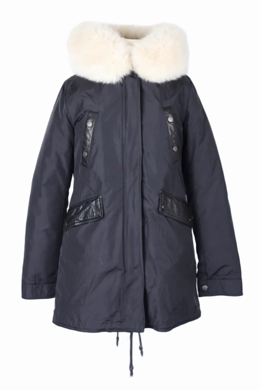 Heat Reflective Layer Non Irritating Tags Fur Lined Parka