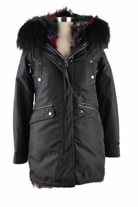 Unisex Casual Fit Fur Lined Parka