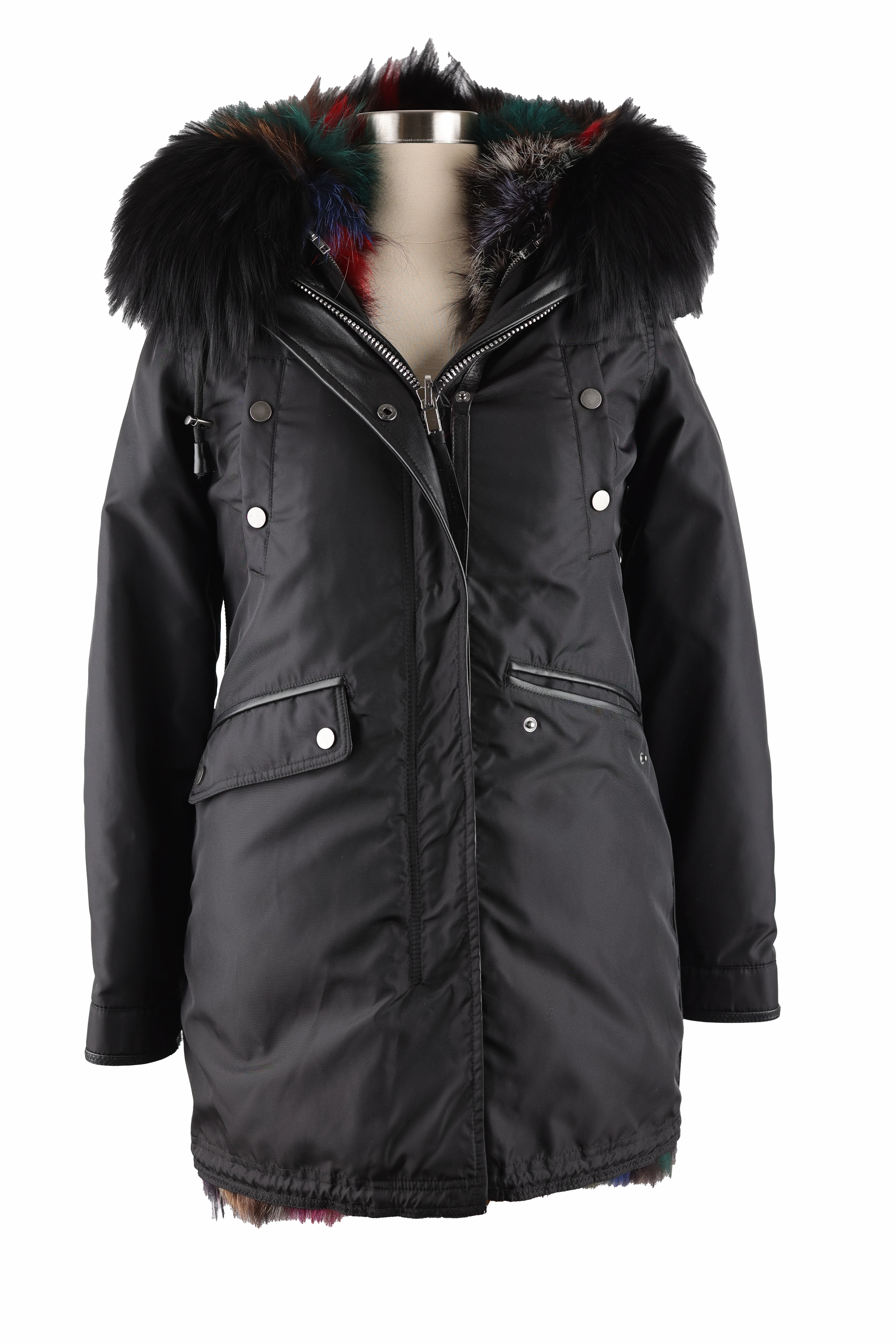 Unisex Casual Fit Fur Lined Parka