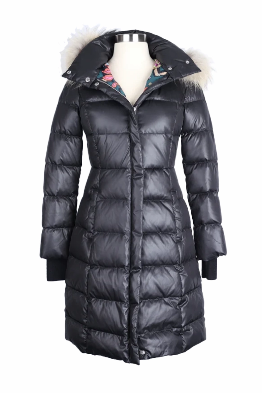 Fur Trim Down Parka Compact Layer