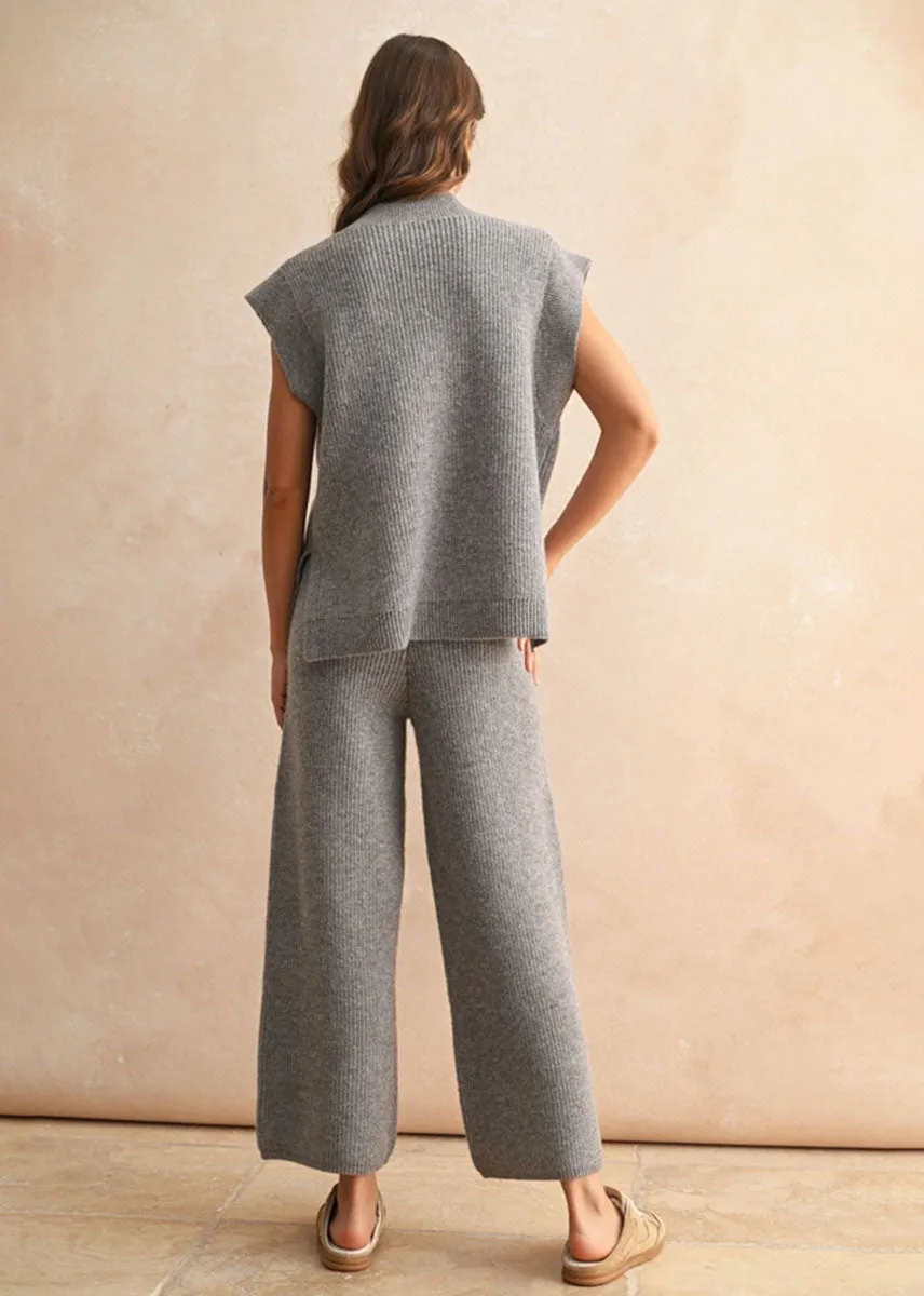 Soft Knit Wear Gemma V-Neck Sweater Vest - Espresso