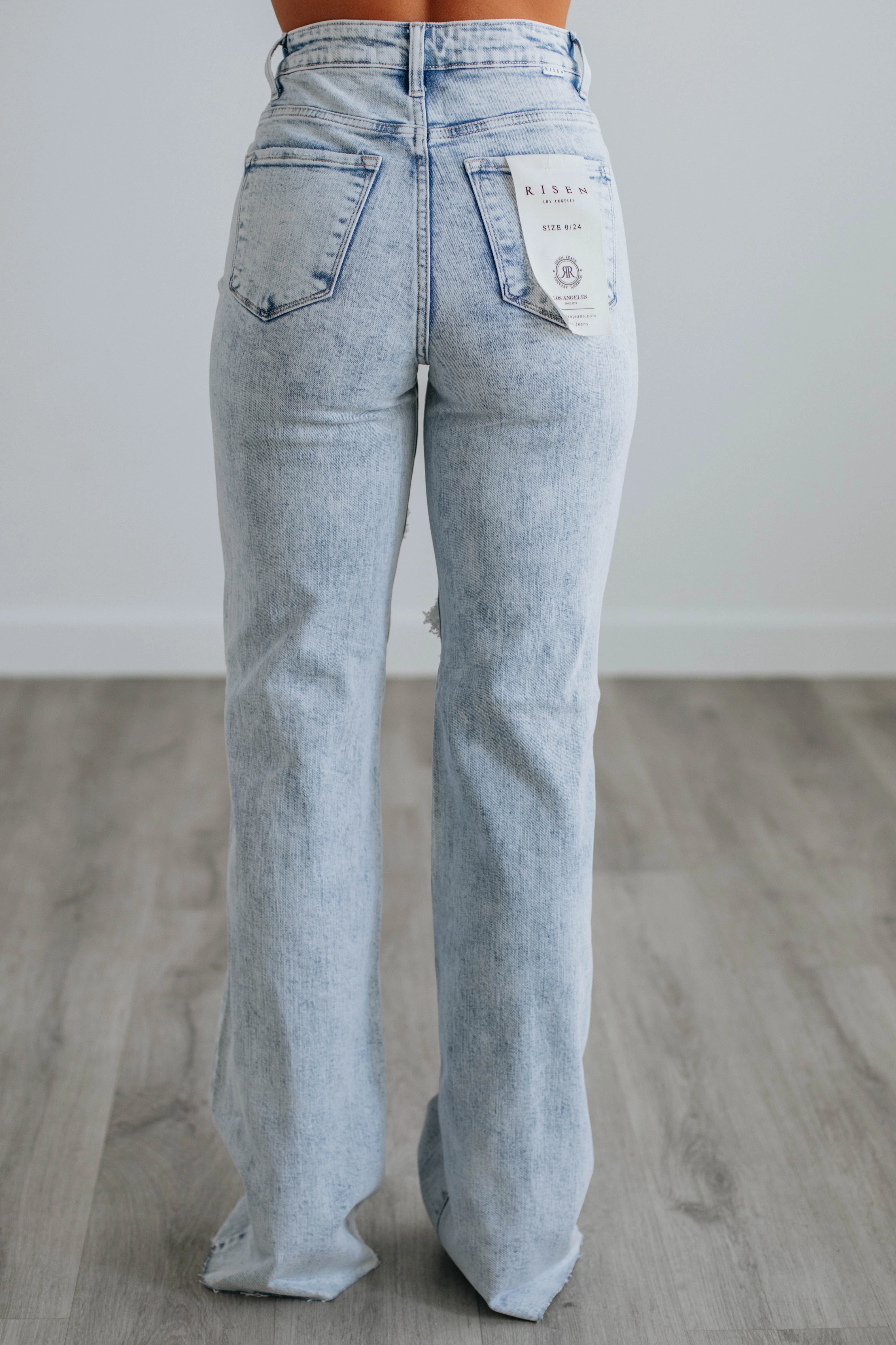 Georgia Risen Jeans - Light Wash Athlete Fit High Quality