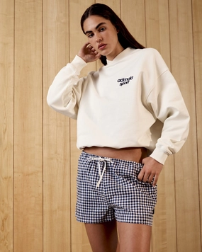 Stay Cool Limited Edition Gingham Shorts - Navy Blue/White