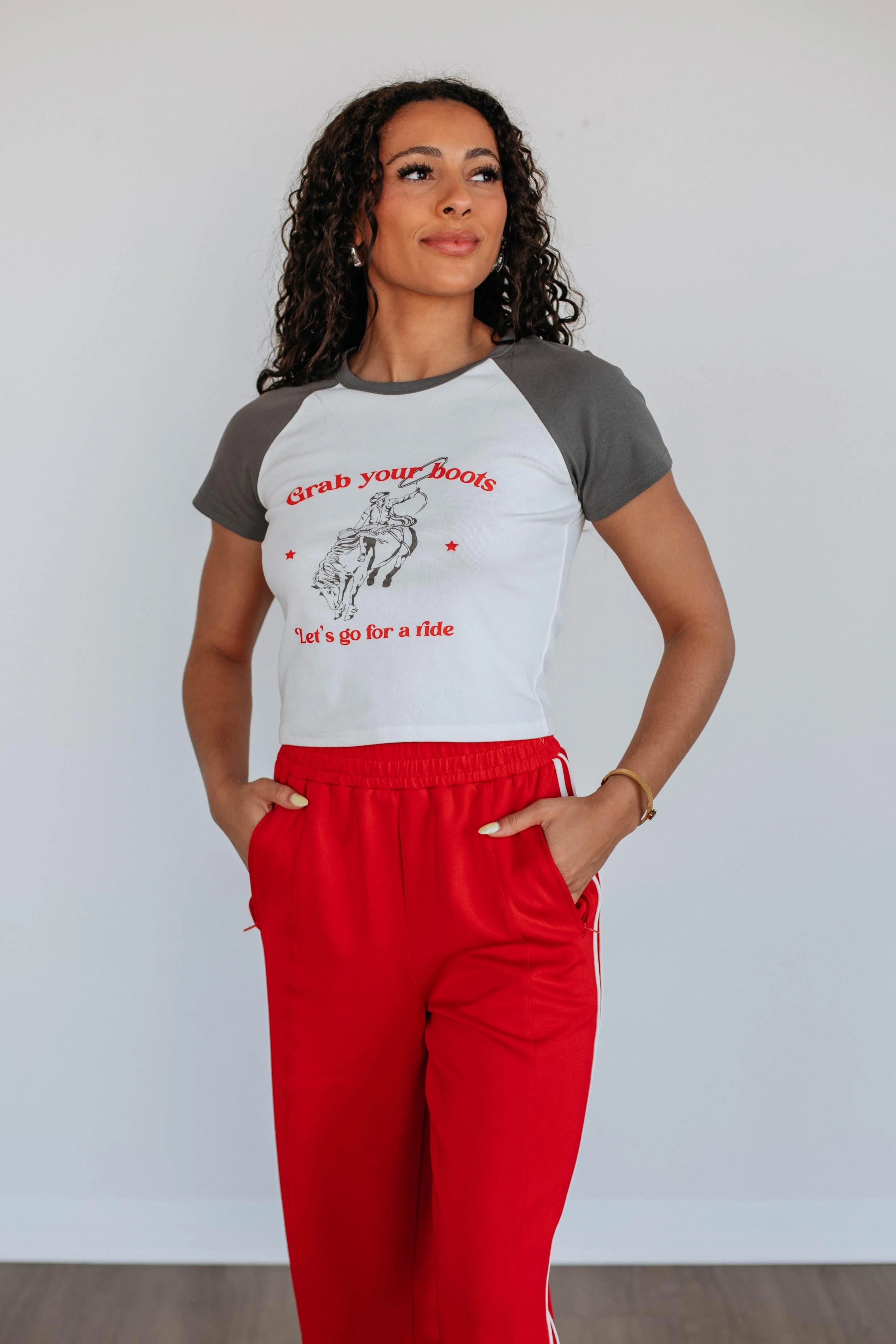 Versatile Outfit Grab Your Boots Graphic Tee