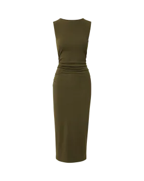 Charissa Stretch-Cotton Midi Dress Trendy Appearance All Look