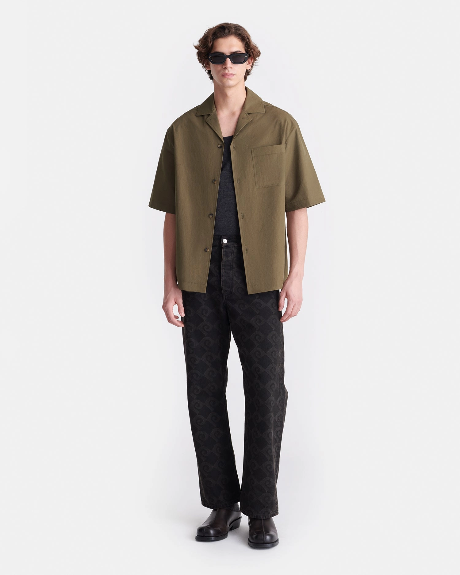 Simple Comfort Caspian - Heavy Poplin Shirt - Uniform Green