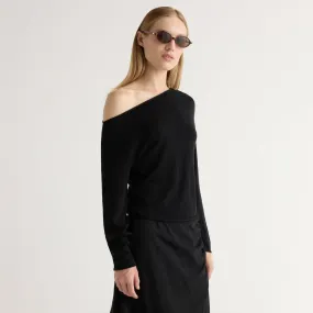 Quick Change Hachi Tencel-Wool Off-Shoulder Sweater