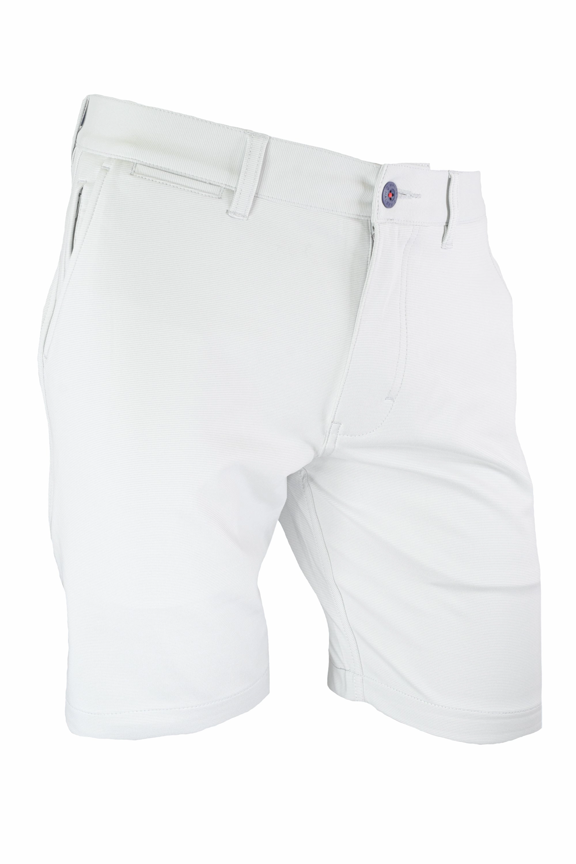 Halsey Sport Shorts - Striped Silver Minimal Comfort dance clothing