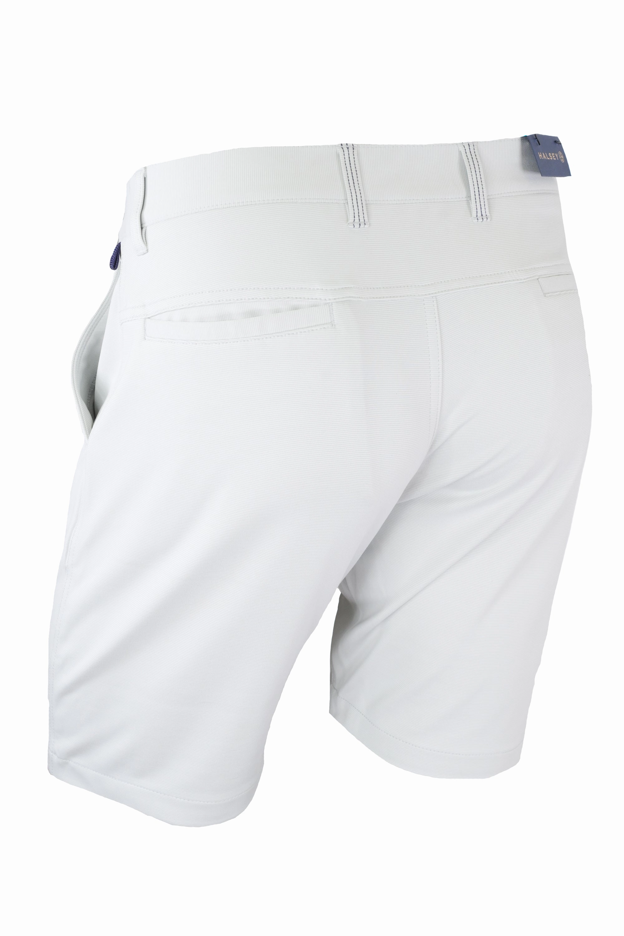 Halsey Sport Shorts - Striped Silver Gym Wear Playful Style