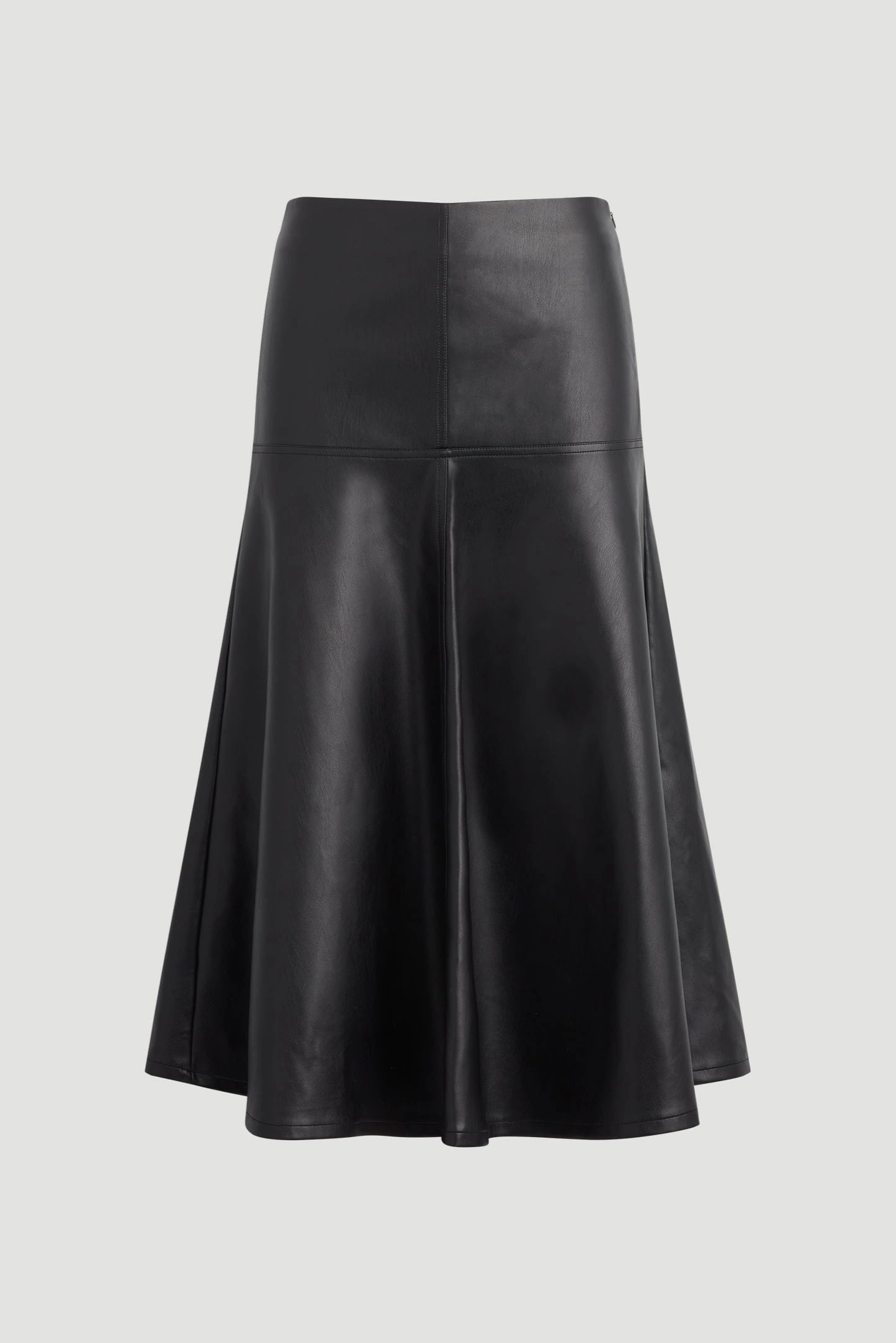 Harley A-Line Vegan Leather Skirt (Petite) Linen Cotton Mix