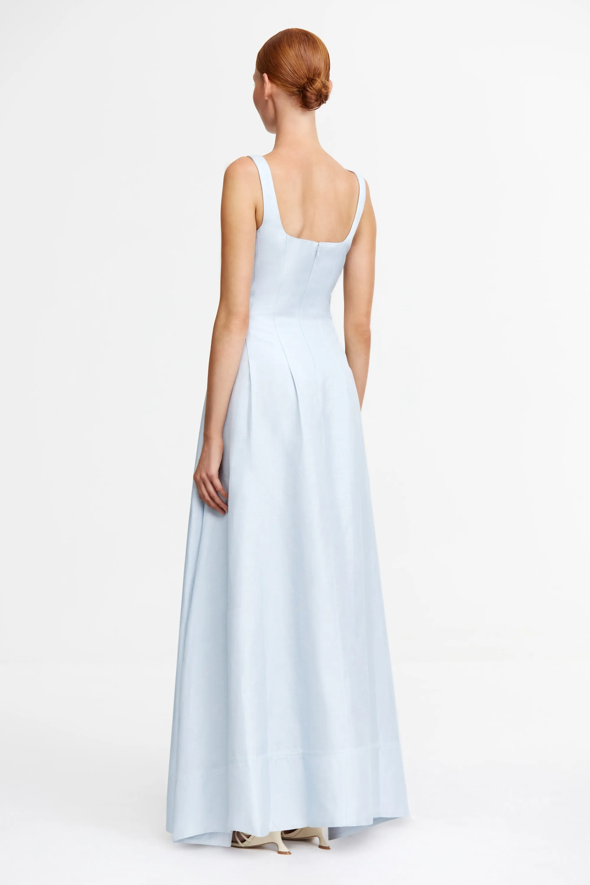 HARMESTON MAXI DRESS Tailored Wear Rhinestone-Detail