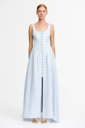 Satin Finish HARMESTON MAXI DRESS