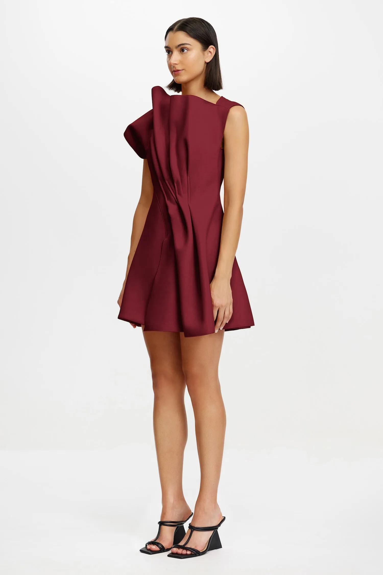 HAWKLEY MINI DRESS Sharp Mood ruffle trim