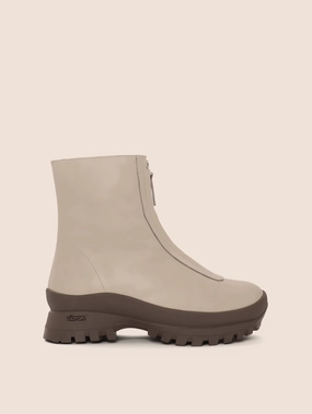 Minimal Aesthetic Estrella Combo Taupe Lined Boot