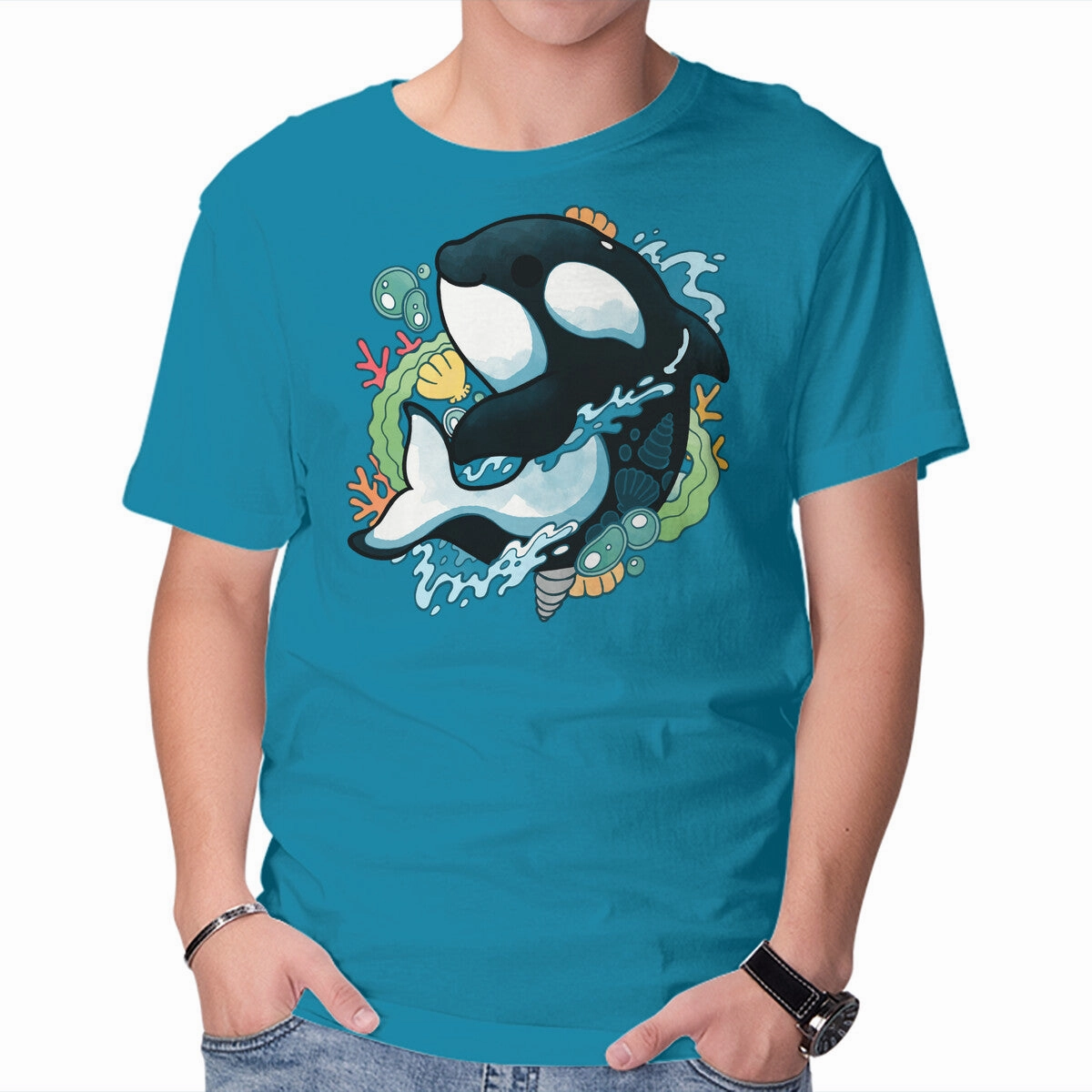 Printed uniqueness Regular fit normality Summer Whale