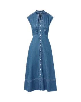 Comfortable Cut Honora Denim Midi Shirtdress