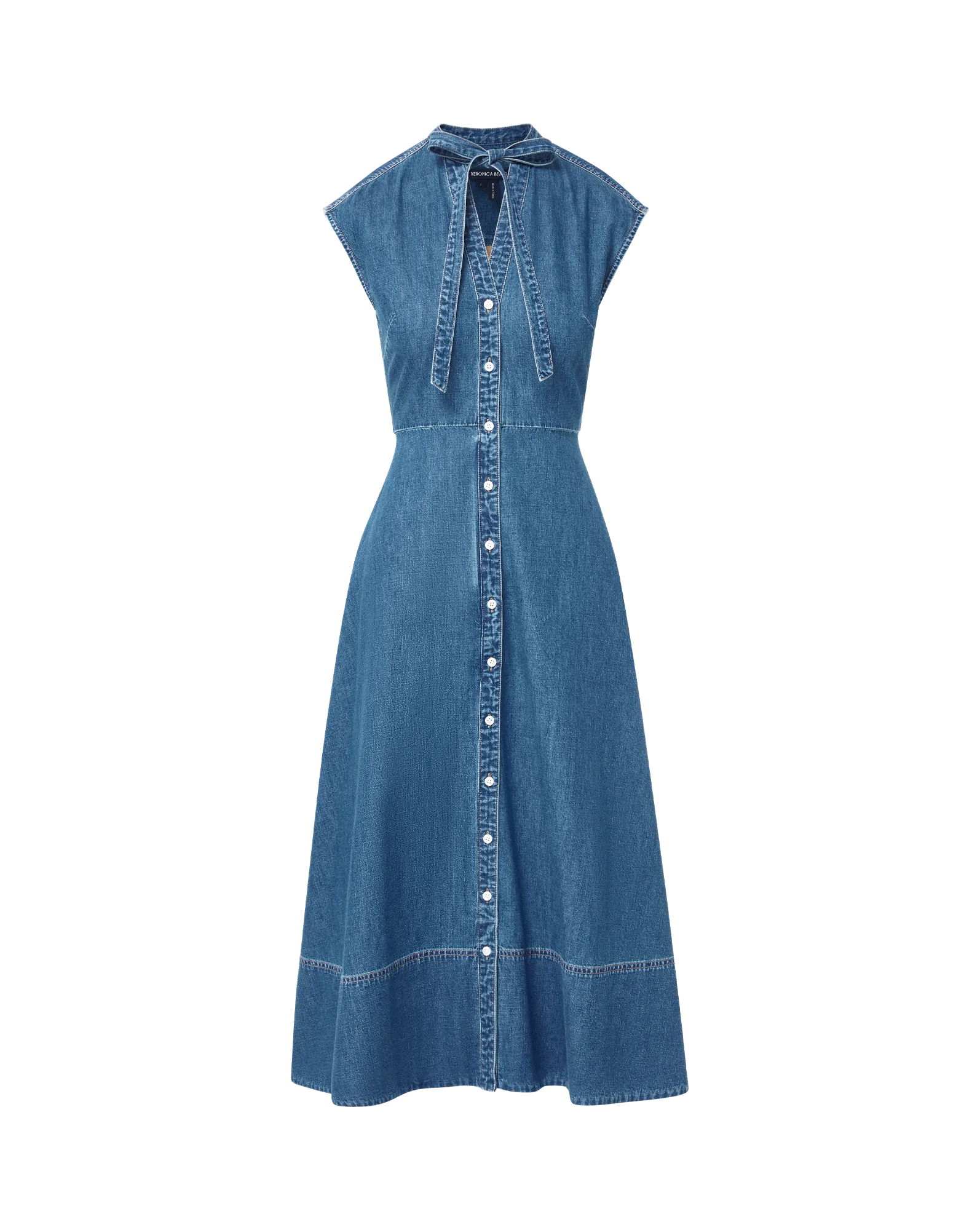 Sleek Motion Honora Denim Midi Shirtdress