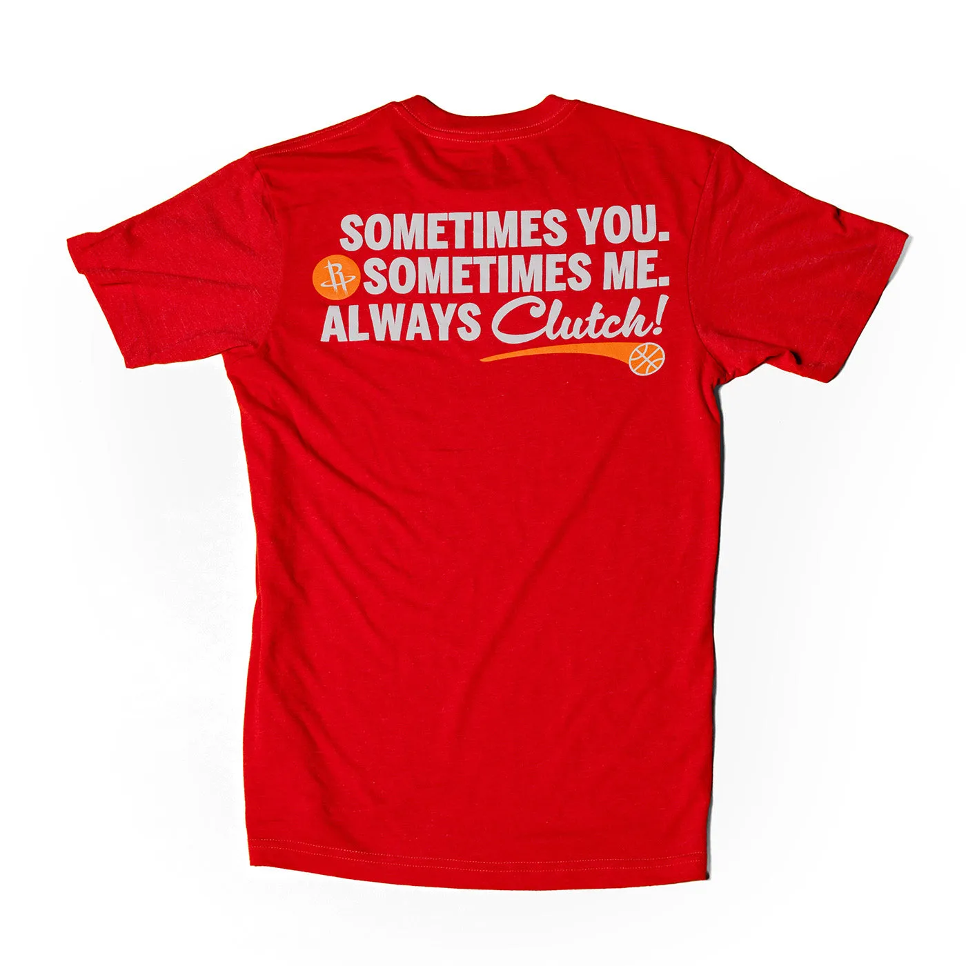Houston Rockets x Whataburger Always Clutch Red Tee Reversible design Minimalist Collar