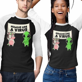 Humans Are A Virus Versatile Wardrobe Piece Simple and Light