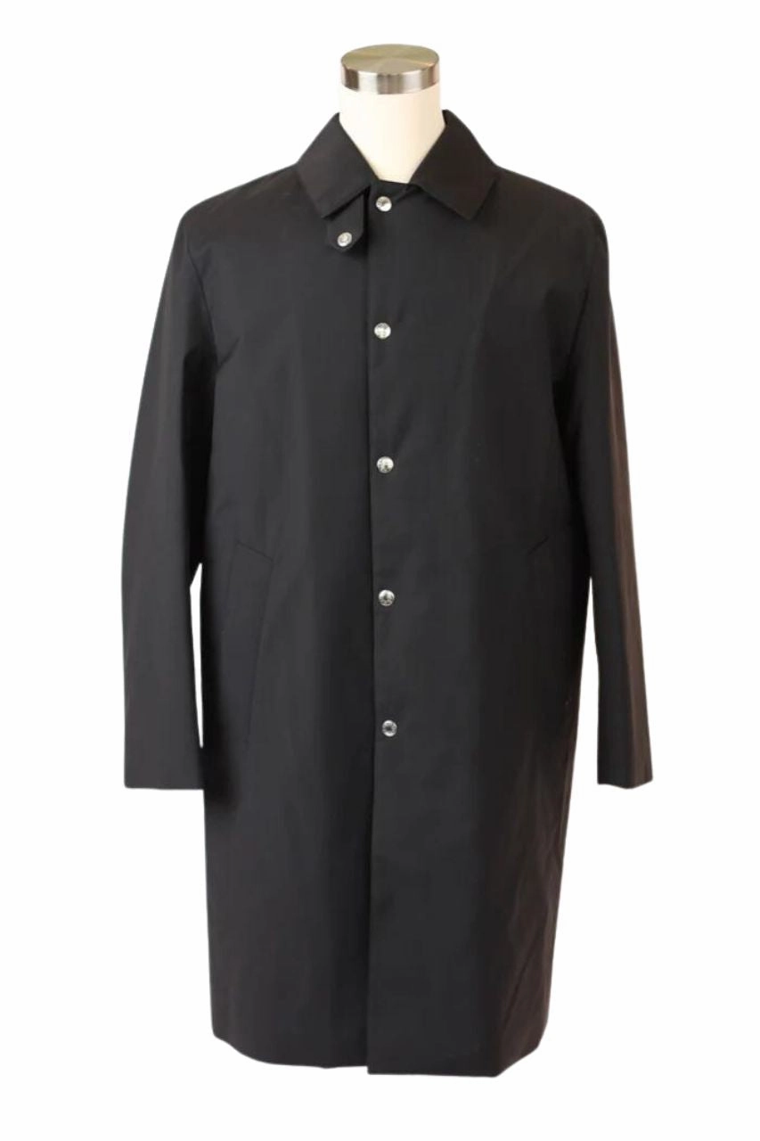 Loro Piana Storm Sytem Technical Wool Raincoat Reinforced Elbow Panels