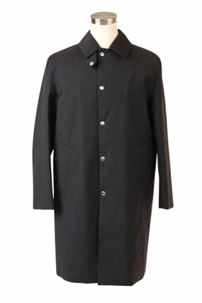 Loro Piana Storm Sytem Technical Wool Raincoat Reinforced Elbow Panels