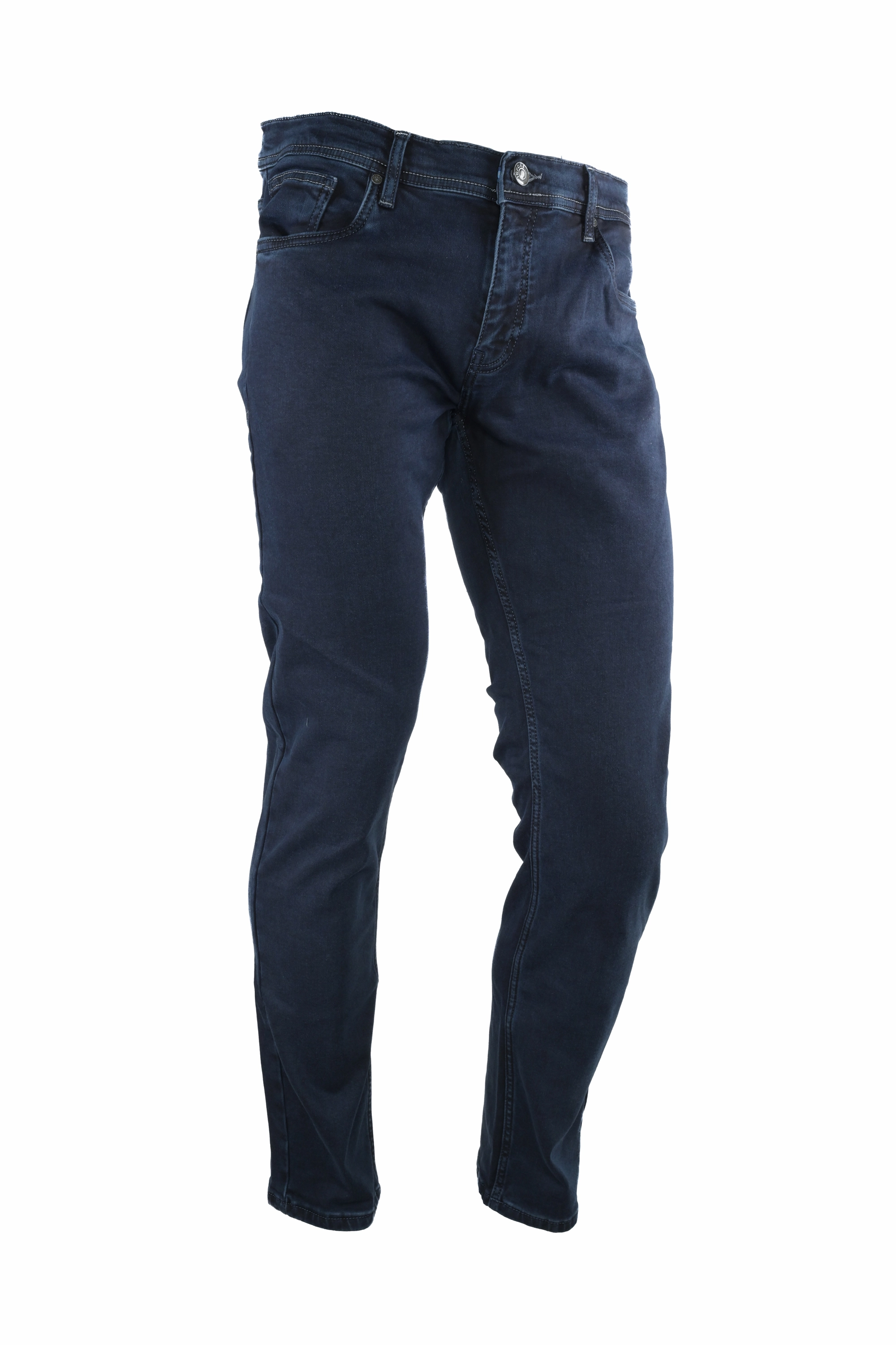 Inpore Jeans - Dark Blue Relaxed Style Smart Casual Minimalist Style Smooth Breathable