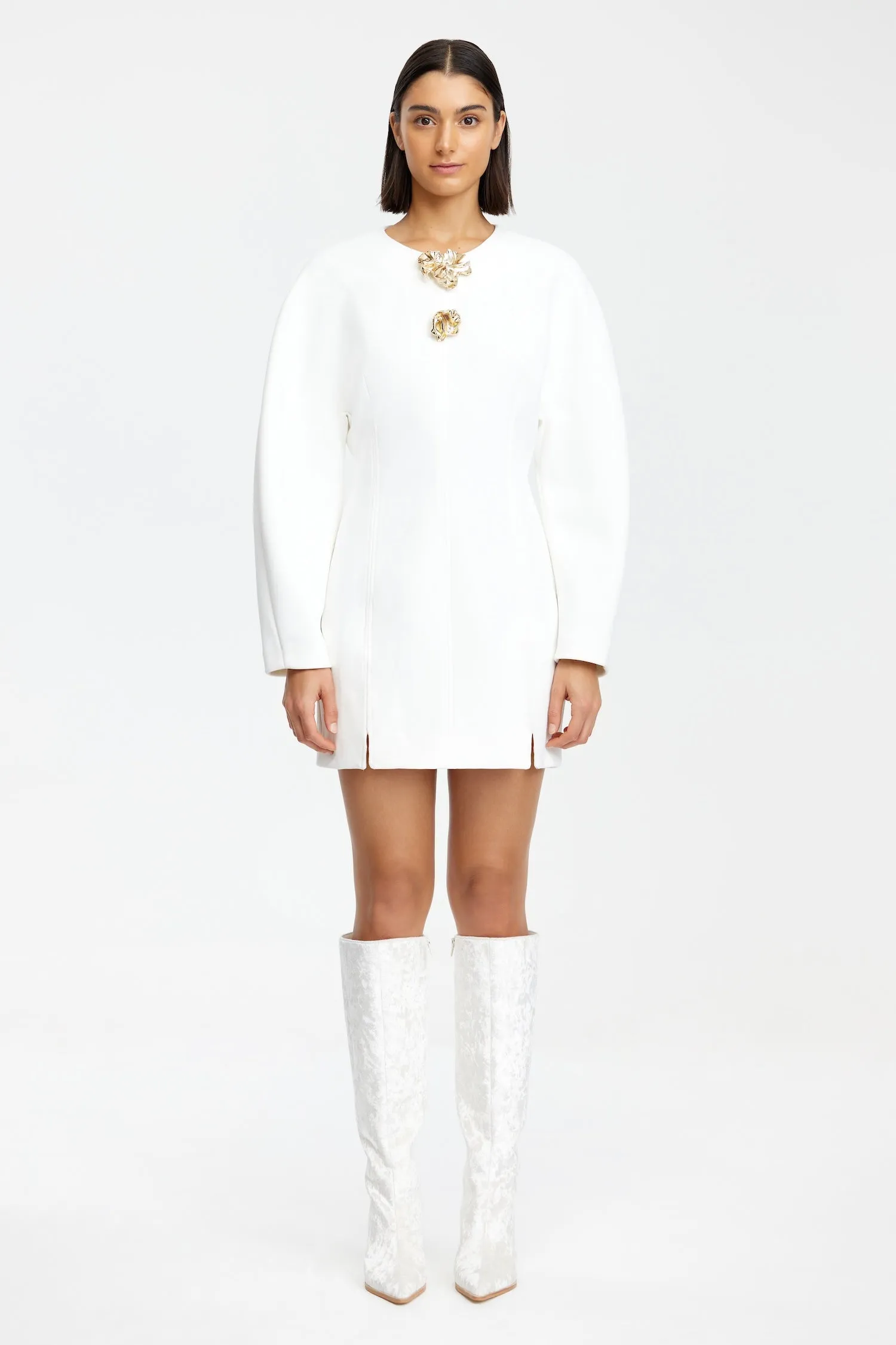 Sleek Tailoring Inner Glow BROTTON MINI DRESS
