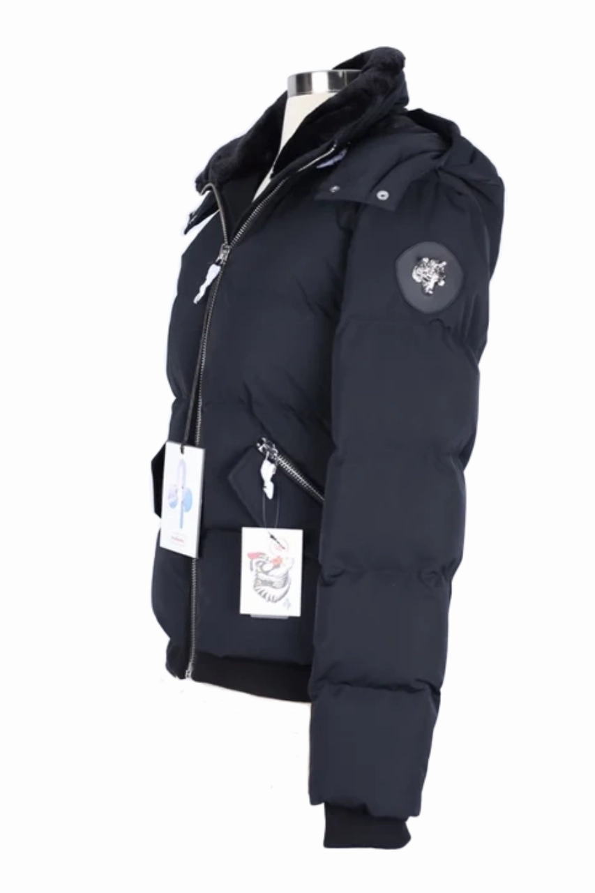 MultiPocket Configuration Durable AbrasionResistant Panels Woody Faux Fur Collar Bomber Jacket