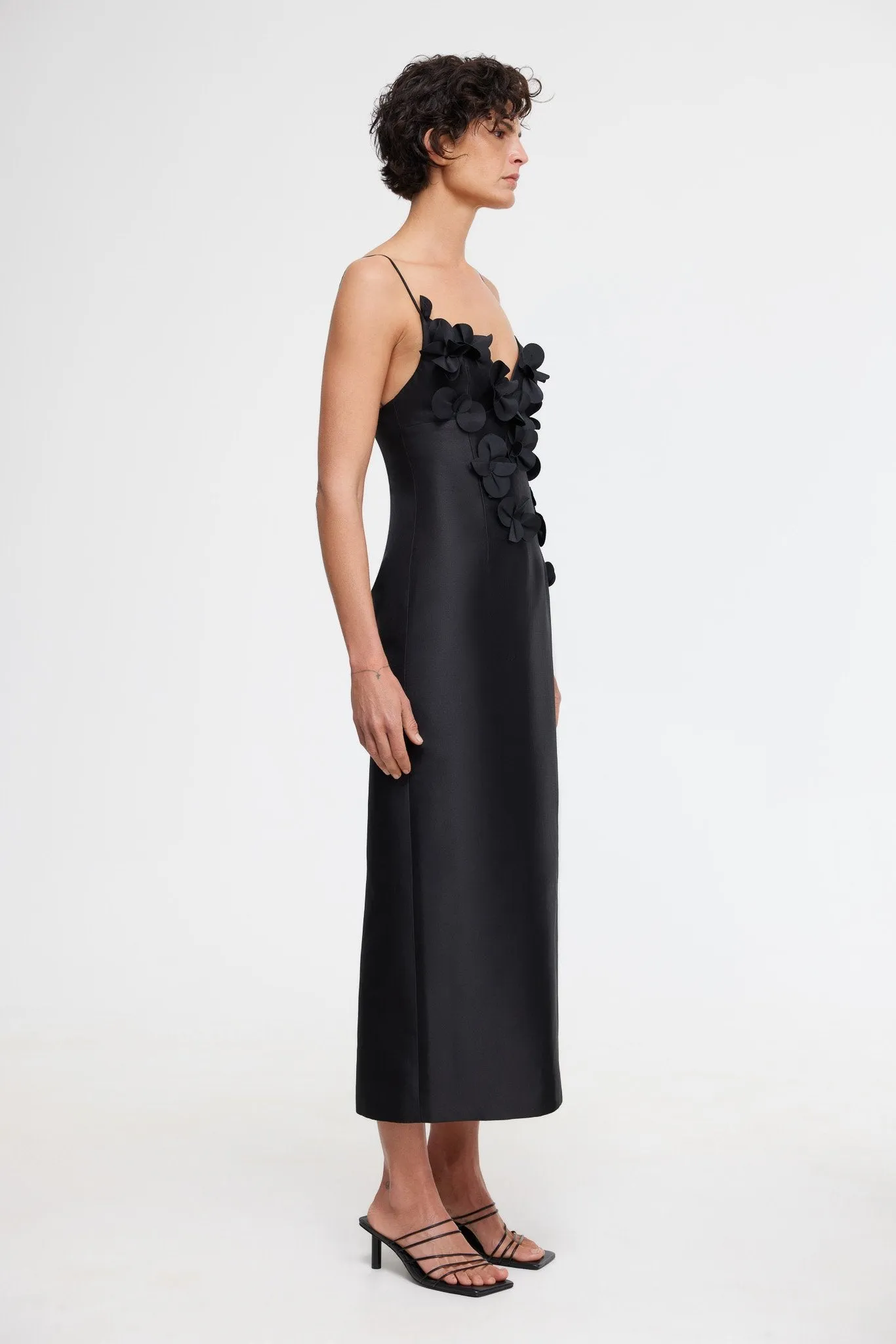 Understated Charm Wardrobe-Staple ISLA COLUMN MIDI DRESS