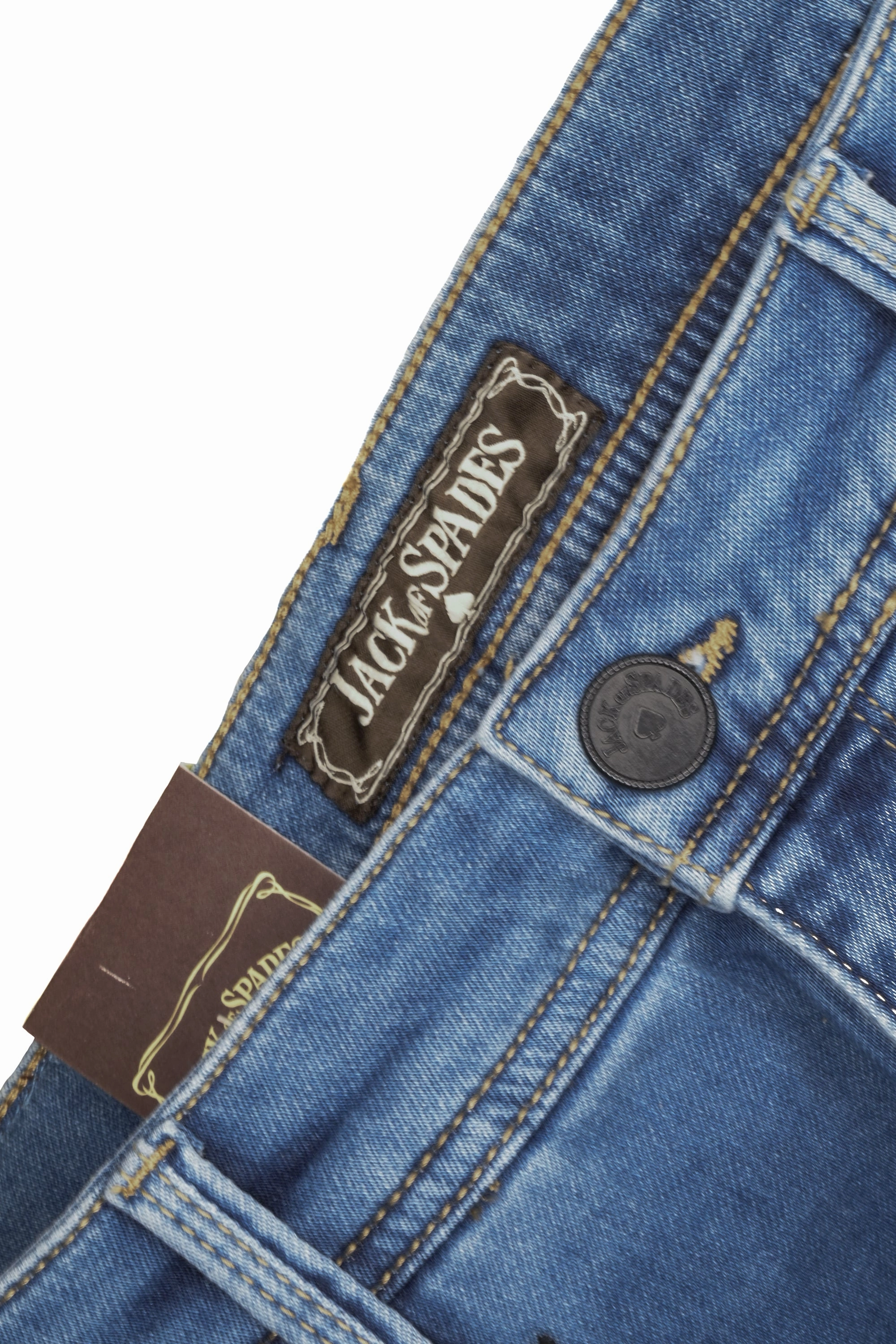 Autumn Days Outdoor Enthusiast Streetwear Fan Jack of Spades Jeans - Ice Blue