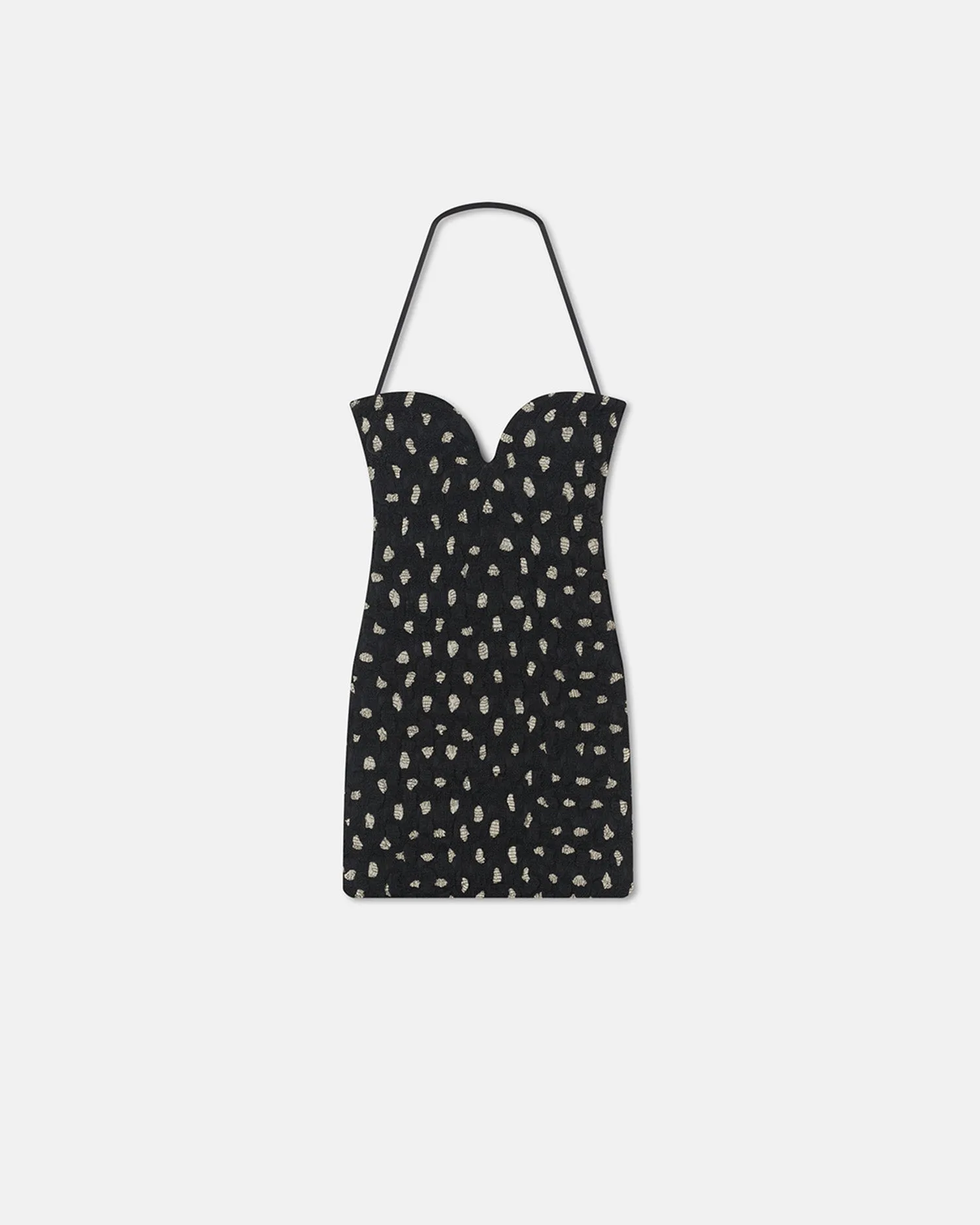 Chic and Elegant Simple formal dress Jannika - Seersucker Tech Chiffon Mini Dress - Polka