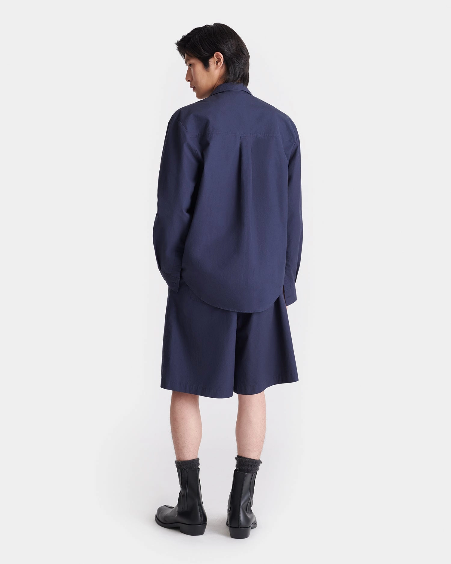 Jari - Long-Sleeve Shirt - Navy Winter Fashion